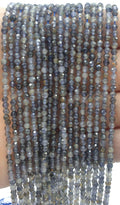 Perles facettées Cordiérite 3mm ( lot de 10 )