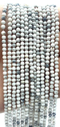 Perles facettées Howlite 3mm ( lot de 10 )
