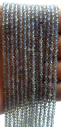Perles facettées Labradorite 3mm ( lot de 10 )