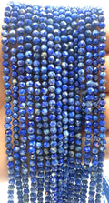 Perles facettées Lapis Lazuli 3mm ( lot de 10 )