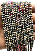 Perles facettées Rhodonite 3mm ( lot de 10 )