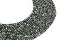 Perles facettées Séraphinite 3mm ( lot de 10 )