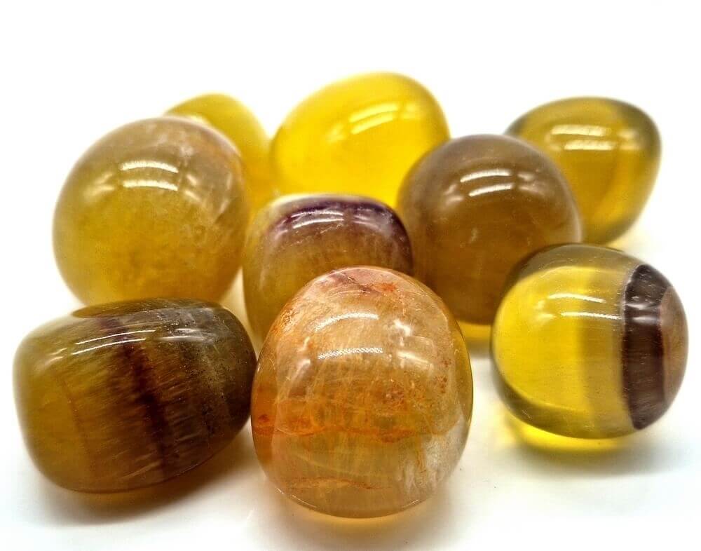 Fluorite Jaune 'A' roulée