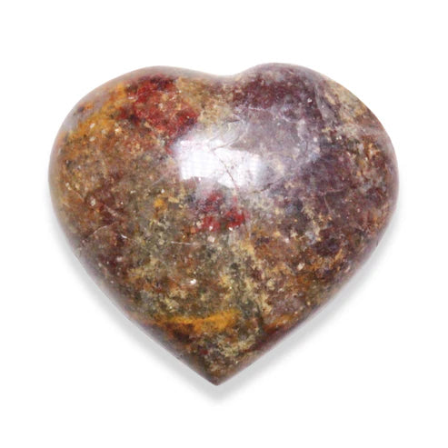 Petit Coeur en Opale rouge