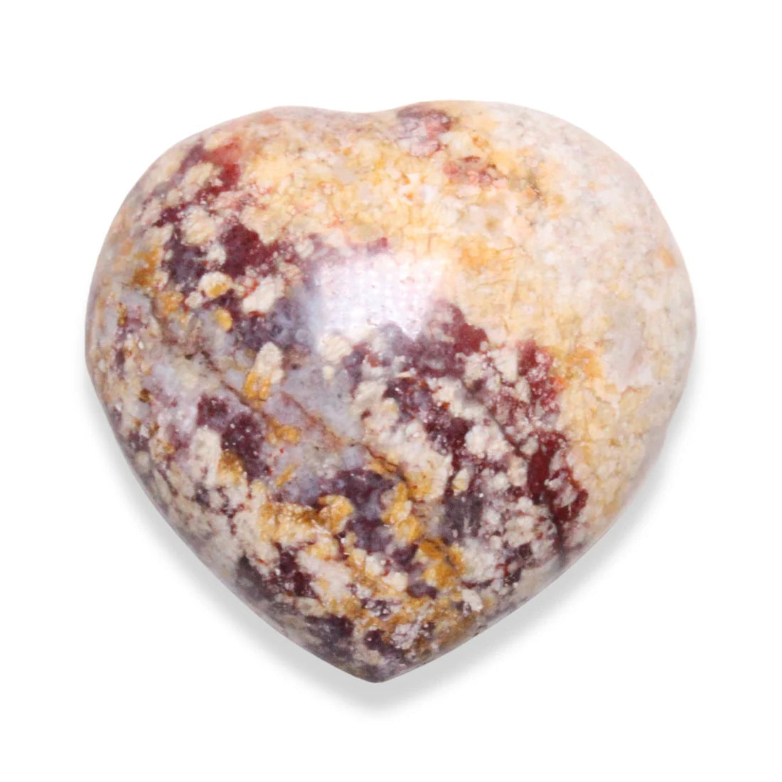Petit Coeur en Opale rouge