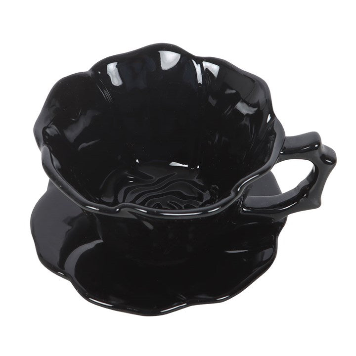 Tasse et soucoupe « Rose noire »