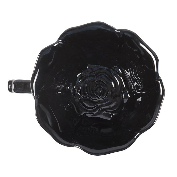 Tasse et soucoupe « Rose noire »