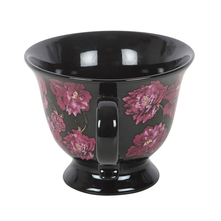 Tasse à thé à motif floral « Dark Romance »