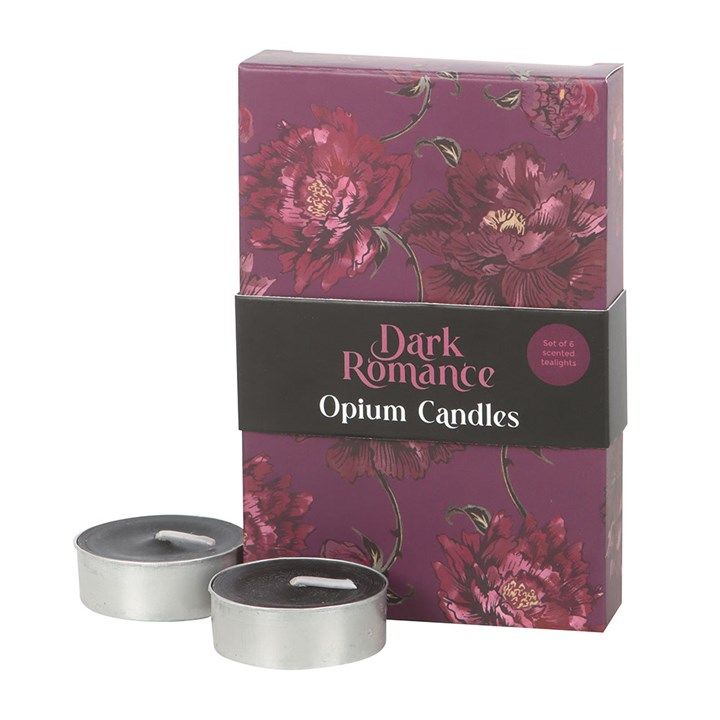 Lot de 6 bougies chauffe-plat « Dark Romance Opium »