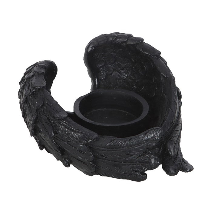 Bougeoir pour bougies chauffe-plat « Ailes de corbeau »