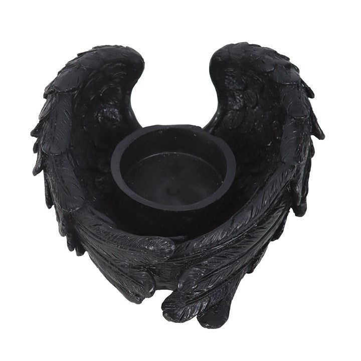 Bougeoir pour bougies chauffe-plat « Ailes de corbeau »