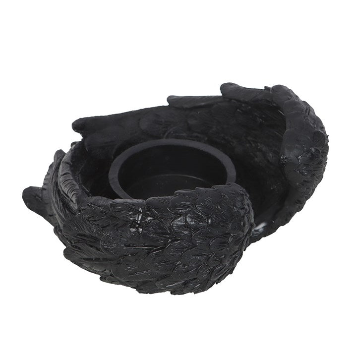 Bougeoir pour bougies chauffe-plat « Ailes de corbeau »