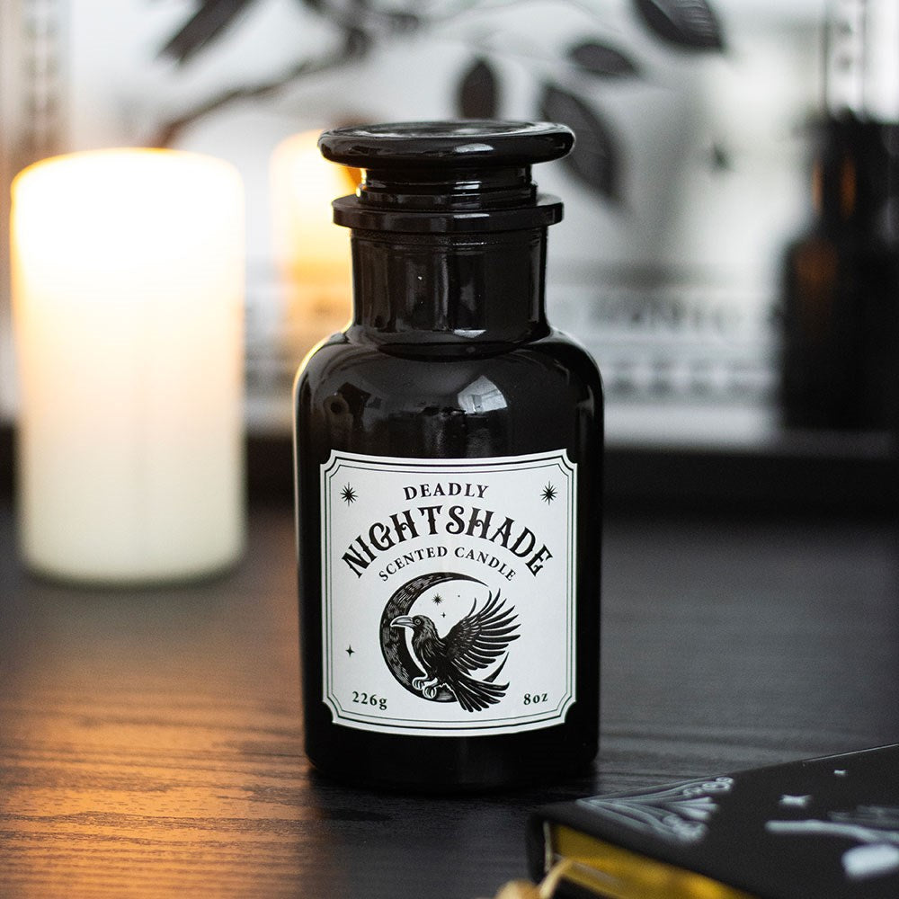 Bougie d’Apothicaire Mortelle Corbeau Mystique Corbeau