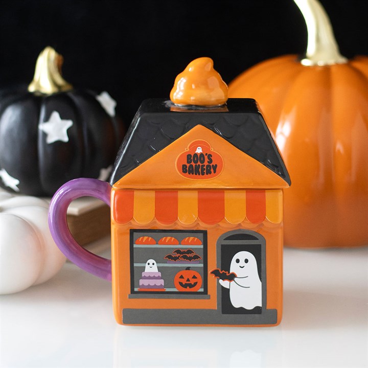 Tasse avec couvercle « Boo's Bakery »