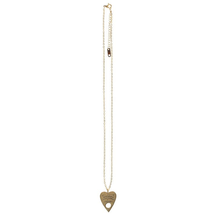 Collier avec planchette de spiritisme et carte de vœux