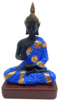 Statue Résine Bouddha Thaï Bleu