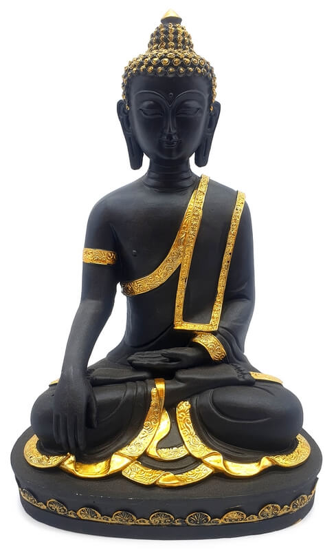 Statue Résine Bouddha Méditation 28cm