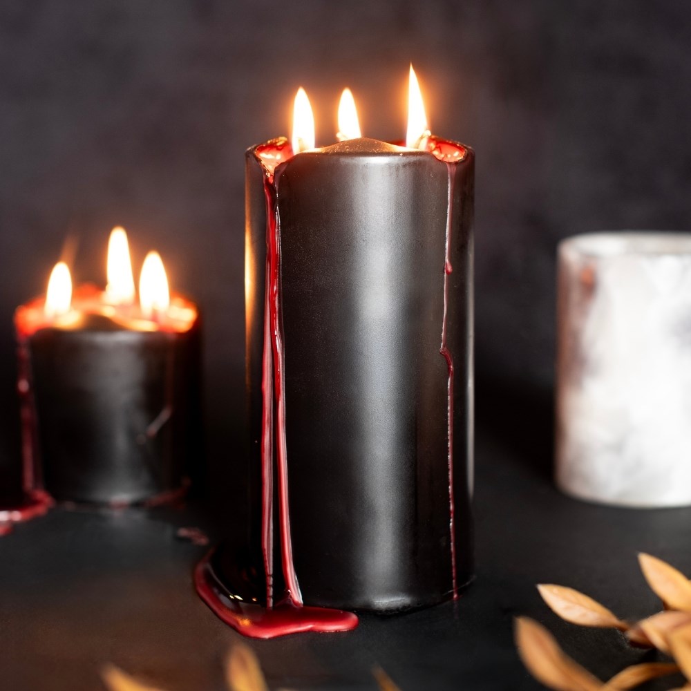 Grande Bougie Pilier de Sang de Vampire