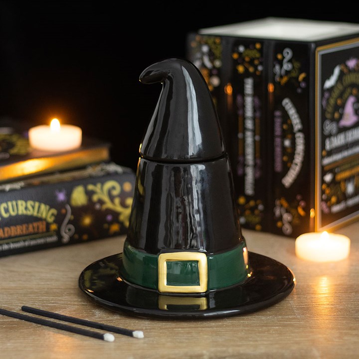 Brûleur d'huile « Chapeau de sorcière noir »