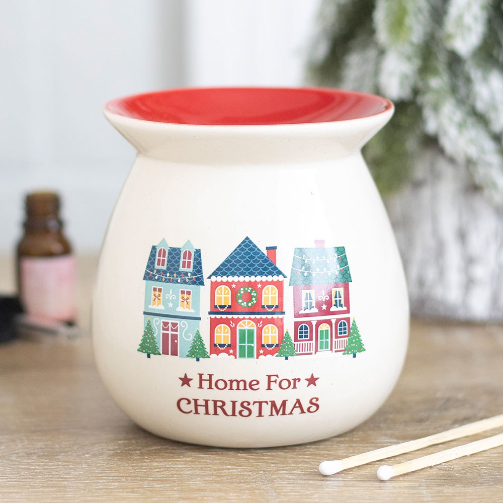 Maison pour le brûleur à huile de Noël et le chauffe-cire