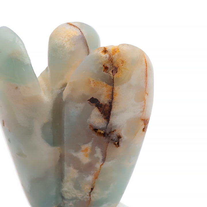 ANGE 50MM AMAZONITE MULTICOLORE AVEC CAVITÉE BRÉSIL A