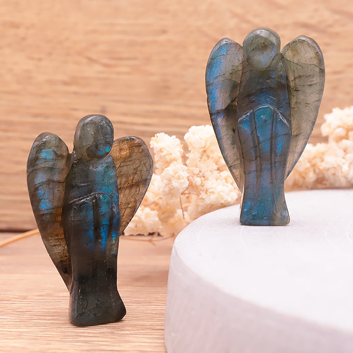 ANGE 45 À 50MM LABRADORITE AA+