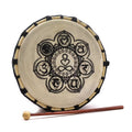 Tambour Chamanique Chakra avec une Baguette - 25cm