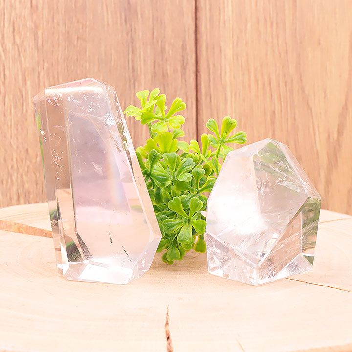 Cristaux taillés cristal de roche AAA