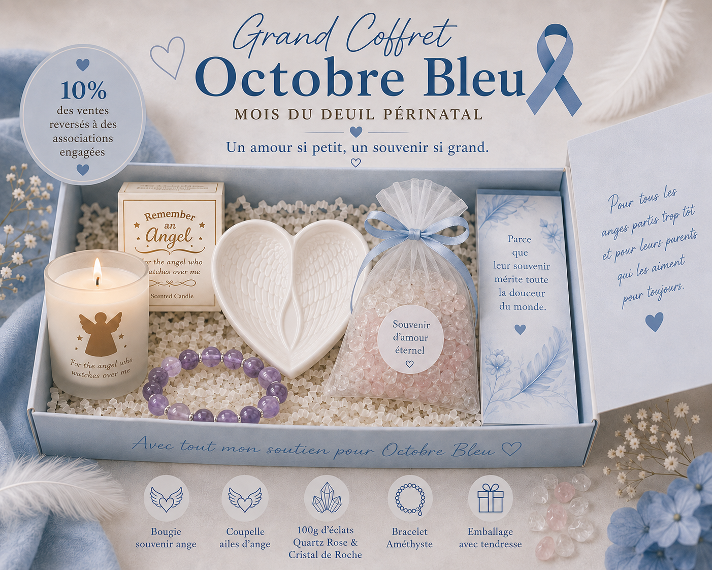 Coffrets Octobre Bleu – Un amour si petit, un souvenir si grand