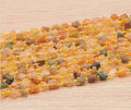 PERLES PIERRES BRUTES 06 X 08MM TOURMALINE JAUNE AA ( lot de 10 )