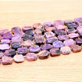 PERLES CARRÉES 12MM CHAROÏTE AA ( lot de 10 )