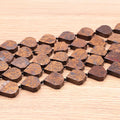 PERLES FORMES DIAMANTS 16MM BRONZITE AA ( lot de 10 )