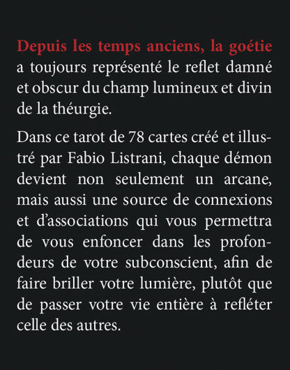 Goetia, Le Tarot des ténèbres - Coffret
