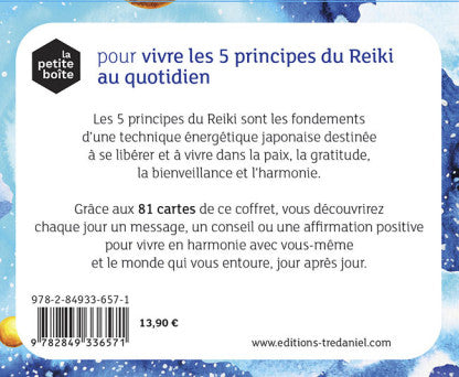 La petite boîte pour vivre les 5 principes du Reiki au quotidien - Coffret