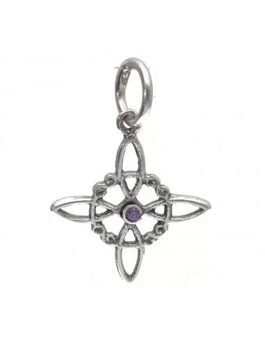 Petit pendentif nœud de sorcière en argent 925