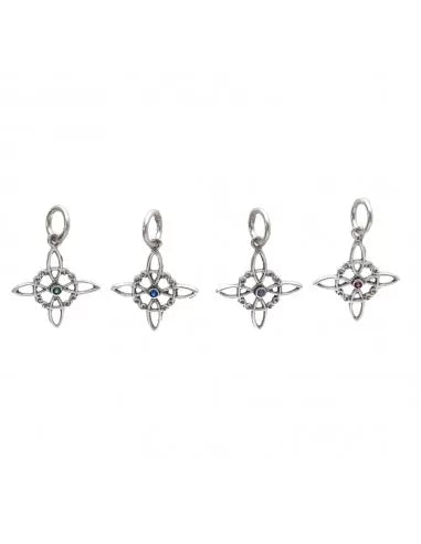 Petit pendentif nœud de sorcière en argent 925