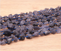PERLES PIERRES BRUTES 08 X 13MM CORDIÉRITE AA ( lot de 10 )