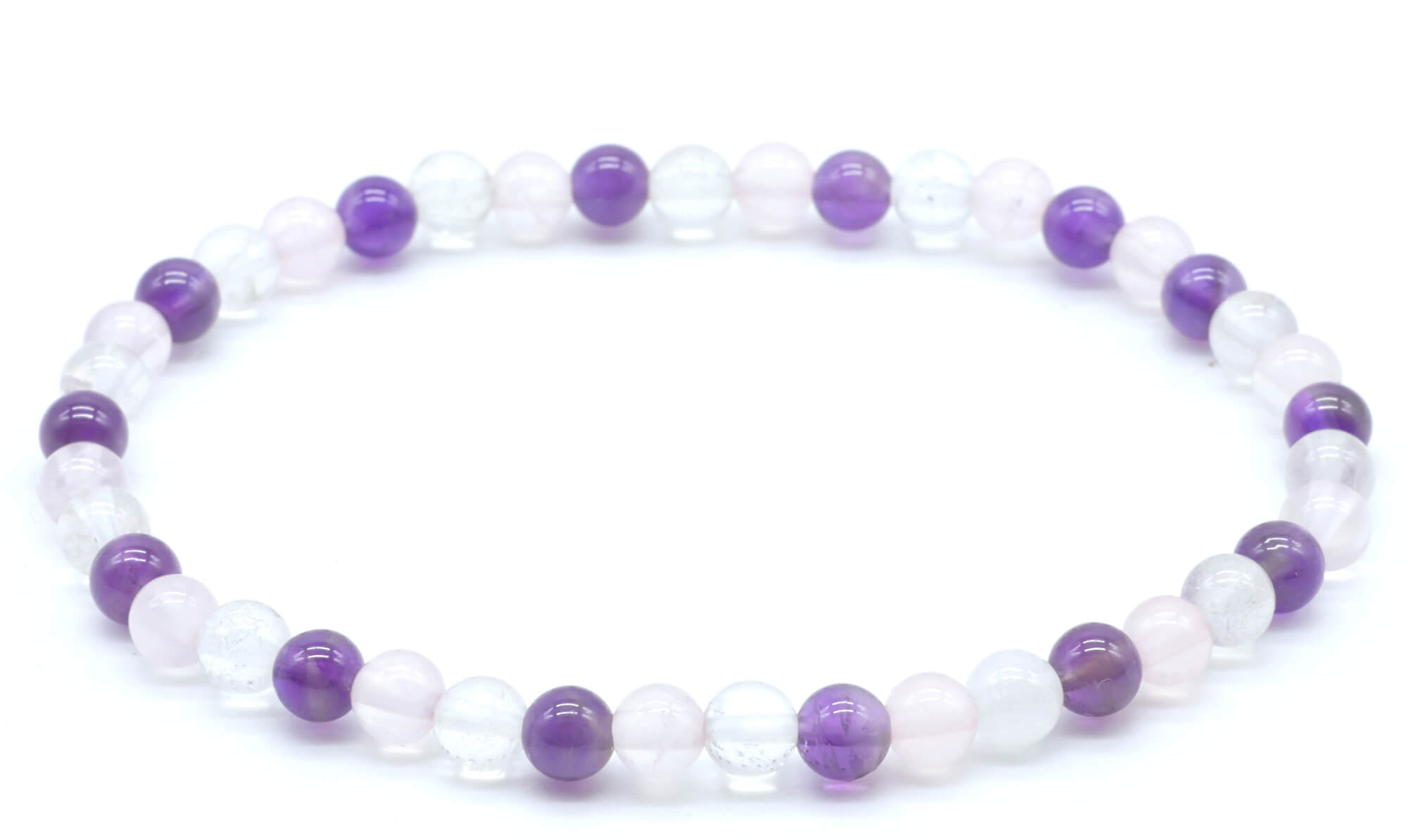 Bracelet Améthyste, Cristal, Quartz Rose