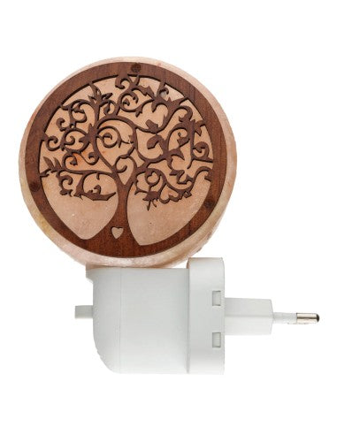 Lampe de sel avec prise