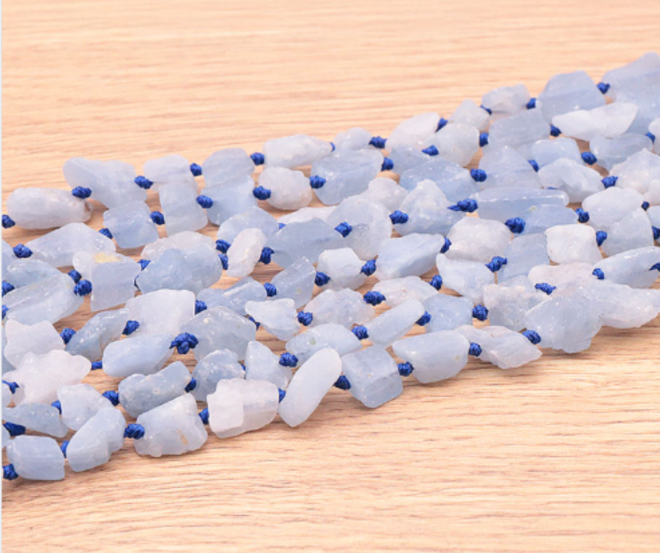 PERLES PIERRES BRUTES 08 X 13MM AIGUE MARINE BRÉSIL AA ( lot de 10 )